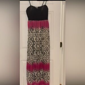 Brand New Black and Pink Ombre Maxi Dress!!